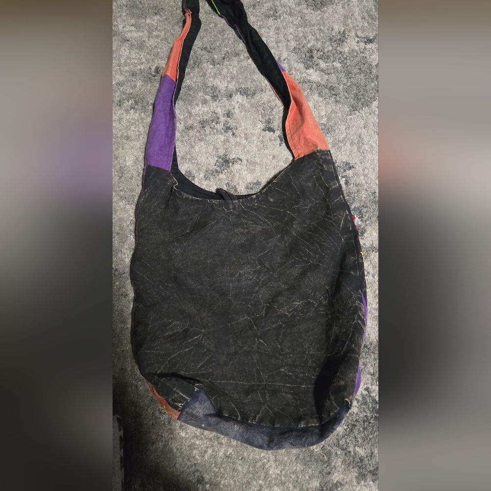 Multicolor Patchwork Shoulder Bag - image 1